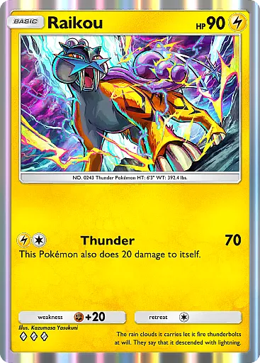 Raikou ex, full art, Secluded Springs