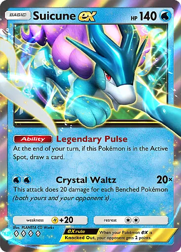 Suicune ex, full art, Secluded Springs