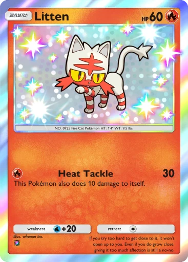 shiny litten, mega rising