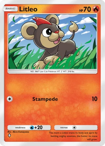 Litleo Pokemon TCG Pocket Fantastical Parade