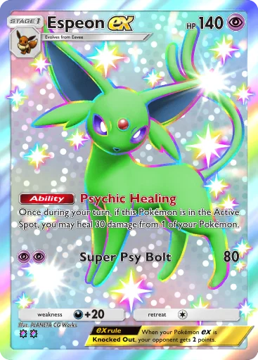 Shiny Espeon ex Pokemon TCG Pocket Fantastical Parade