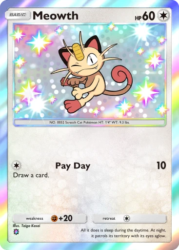 Shiny Meowth, Mega Rising