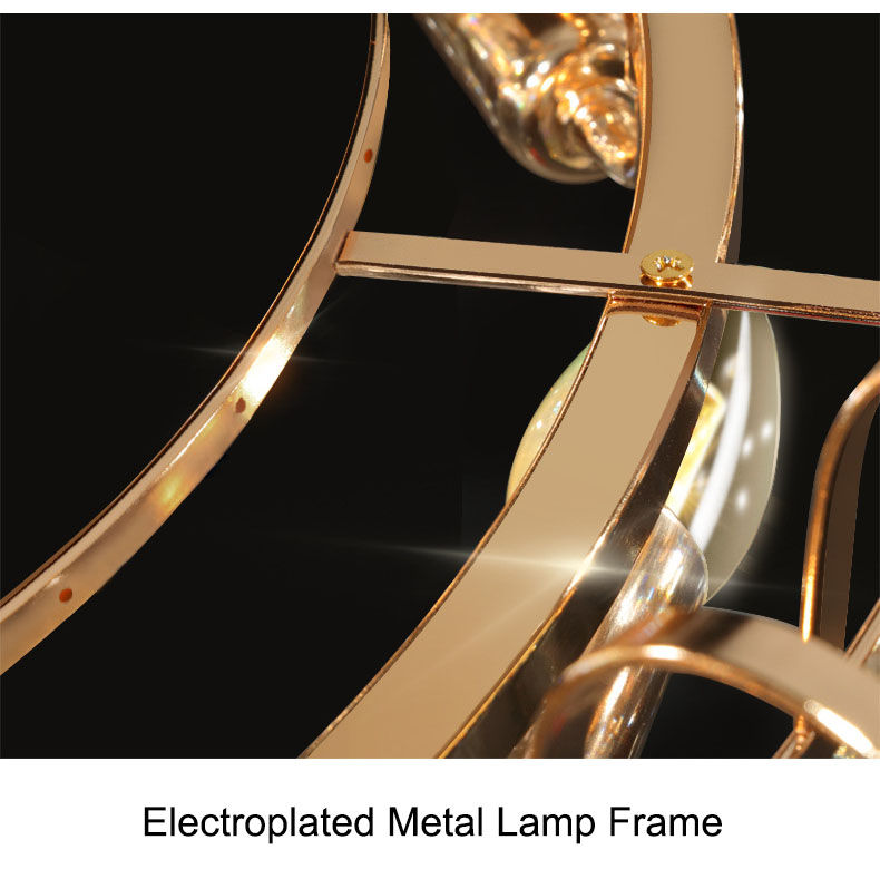 Miniaturbild: Modern Luxury Crystal Chandelier - K9 Crystal Pendant Light Fixture Detail 2