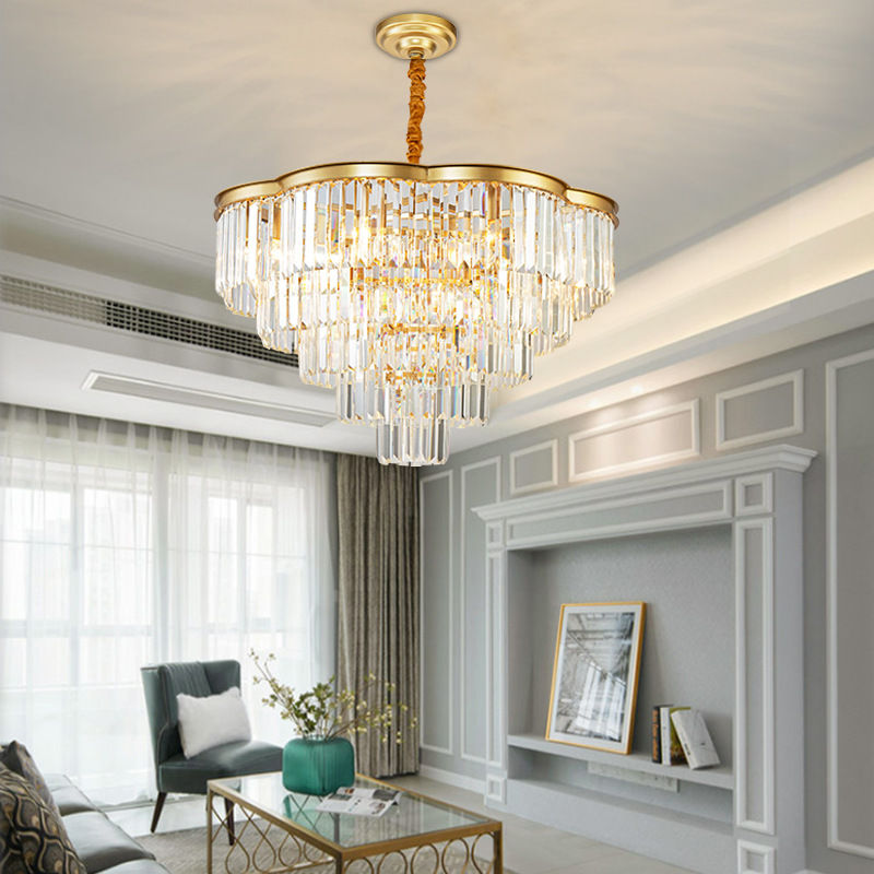 Miniatura: Modern Crystal Chandelier | 3-Tier Art Deco Design for Elegant Home Decor Material Application 2