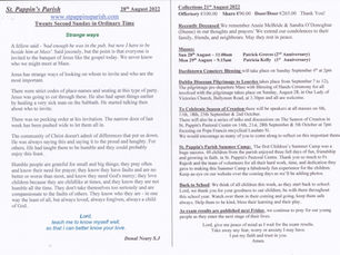 Newsletter 28th August 2022