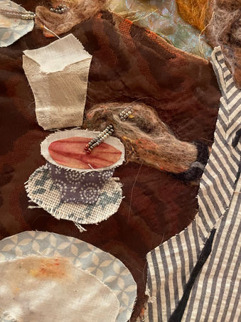 detail, textile art, Jewish art