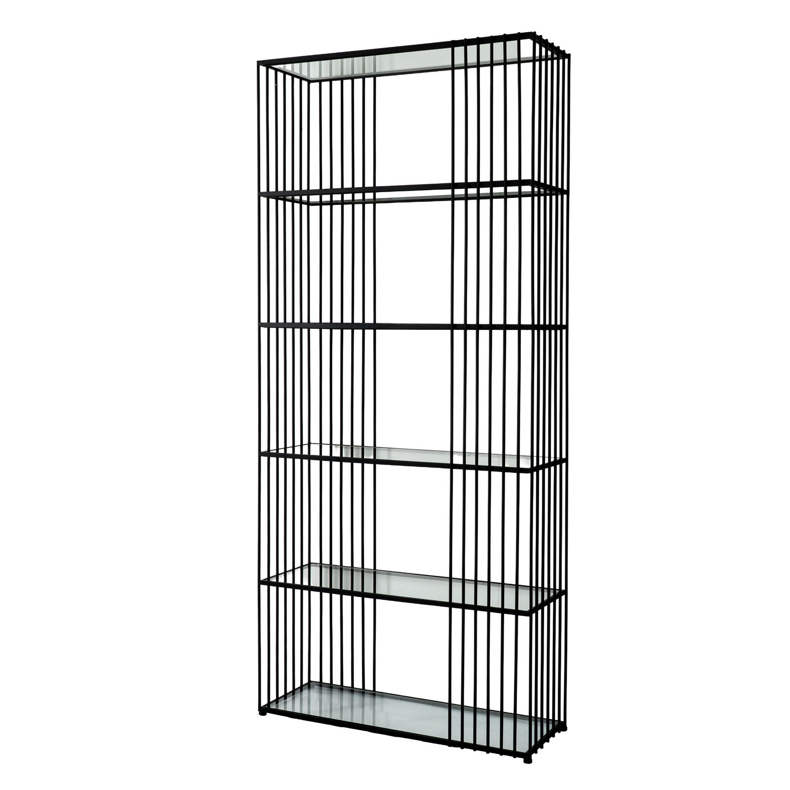 Alto Shelf Unit With Glass Shelves
