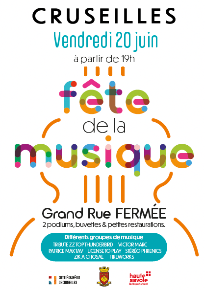 En live à la Fête de la musique à Cruseilles (FR)