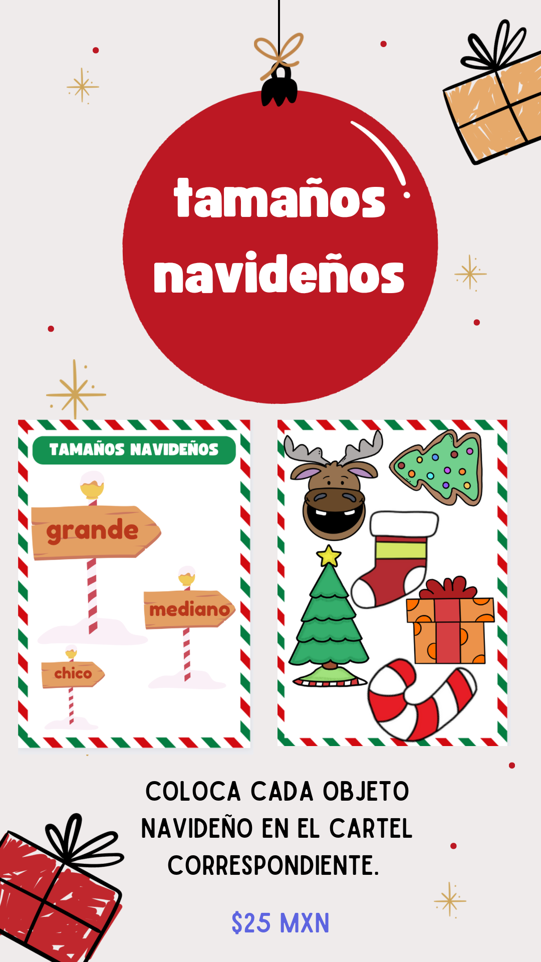 Tamaños navidad