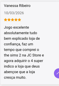 A satisfação dos nossos clientes do The Sims 2, The Sims 3, The Sims 4 e Inzoi realmente não tem preço.