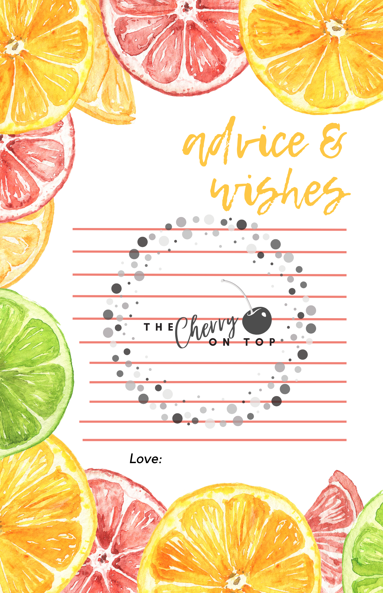 Colored citrus - advice and wishes