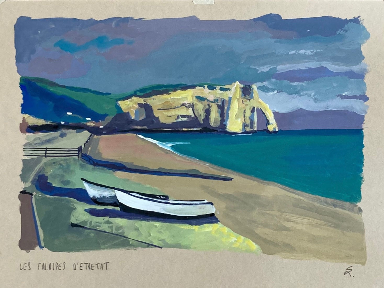 Les falaise d’Etretat - 30x40cm