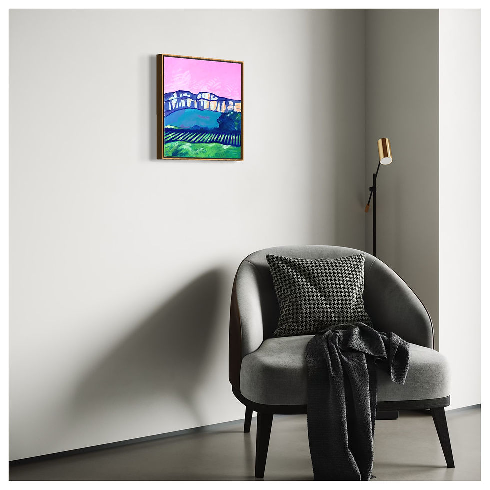 Thumbnail: Le pic Saint Loup - 40x40cm