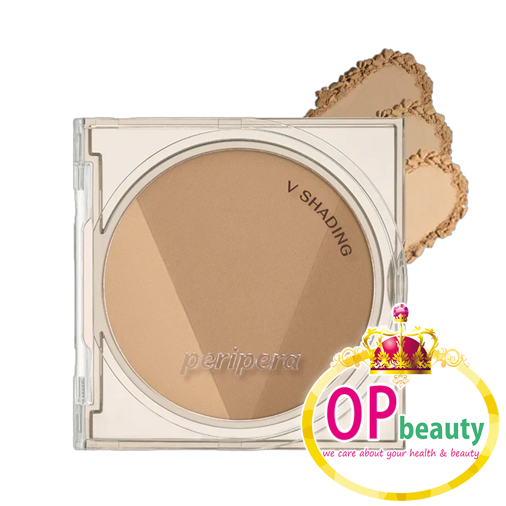 Peripera 三色V面修容盤 9.5g #01 自然棕調