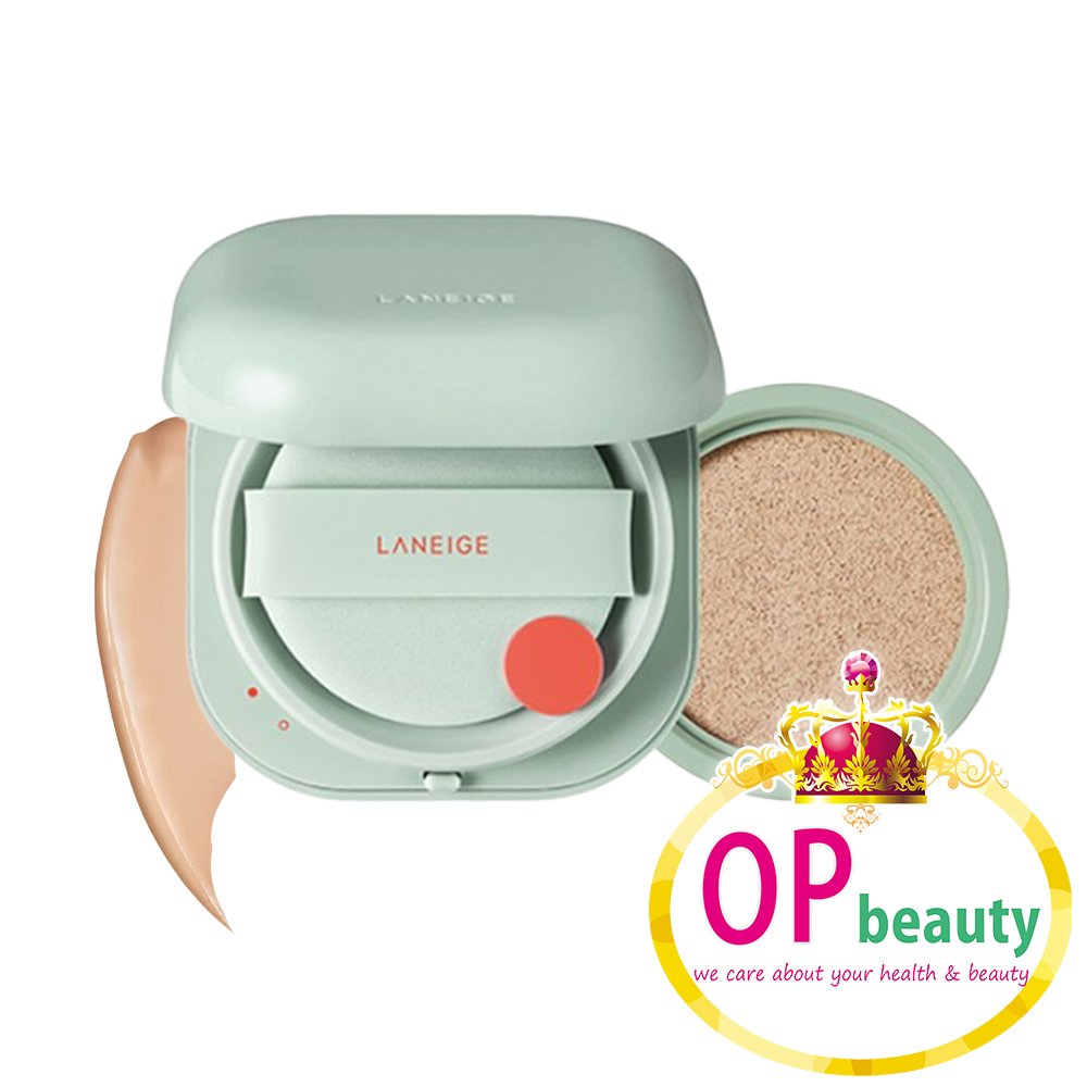 Laneige 蘭芝 第二代霧感持久 Neo 氣墊霜連替換裝 #23N1 (綠色) SPF46PA++ (15g x2 )