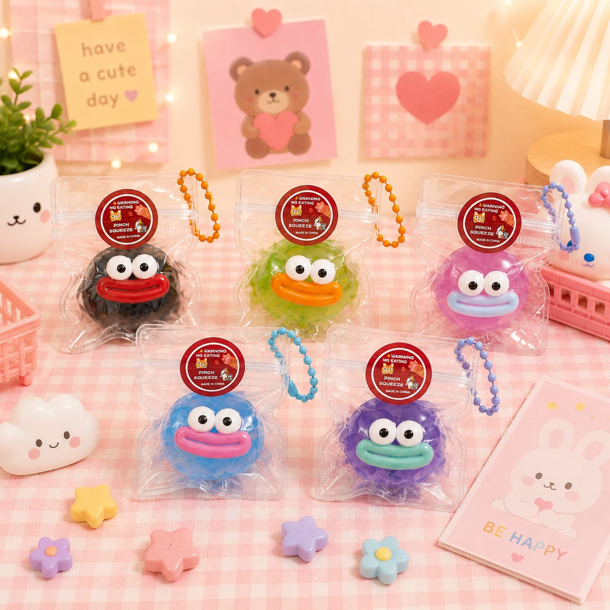 Pack 12 llavero squishy