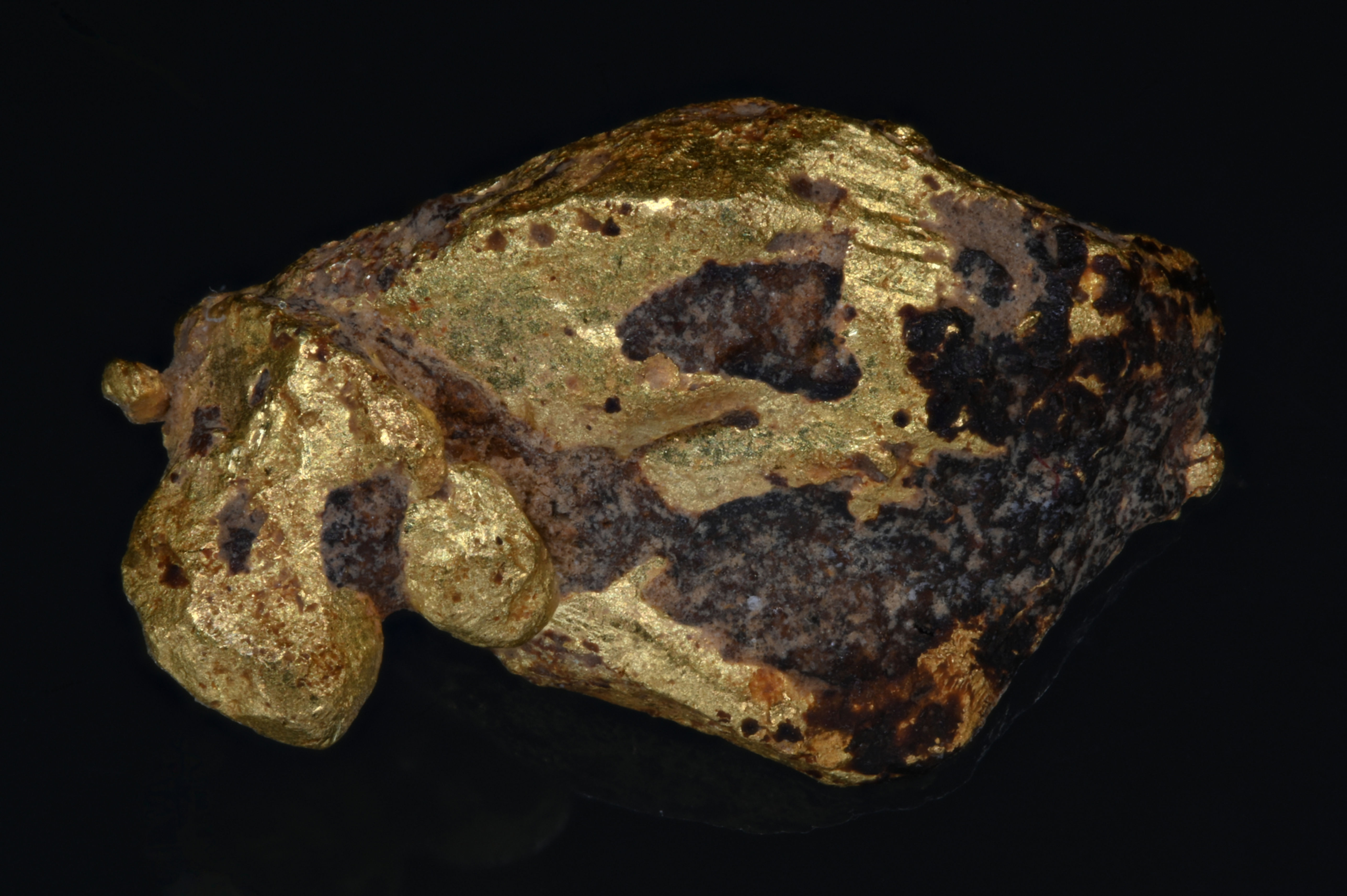 Goldkristall Hennebont, Morbihan, Frankreich