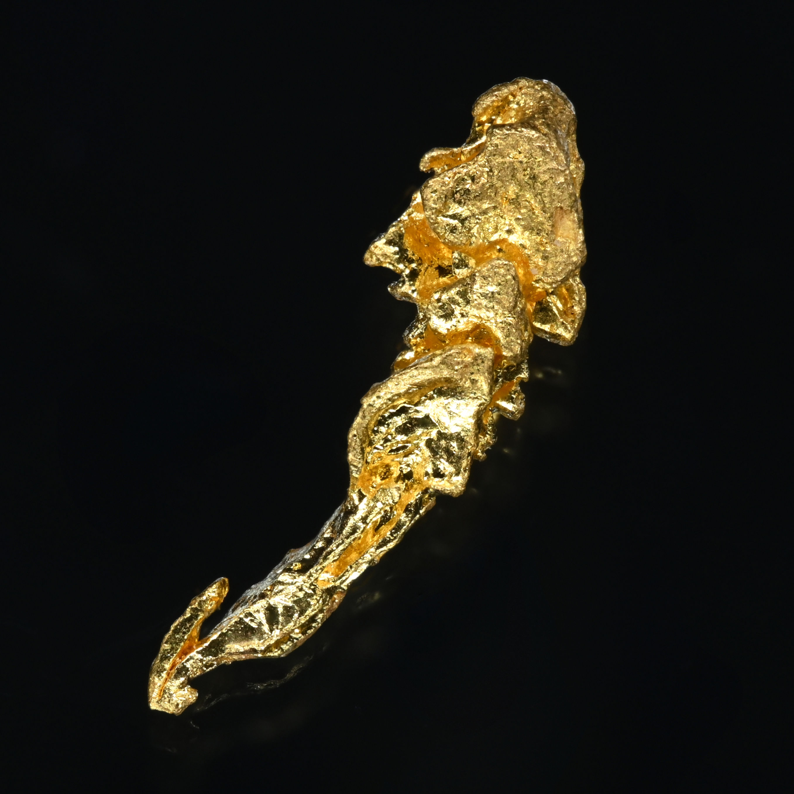 Goldkristall - Serra do Caldeirao, Pontes e Lacerda, Mato Grosso, Brasilien