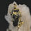 Thumbnail: Gold on quartz, Aosta Valley, Valle d'Ayas, Brusson, Italy