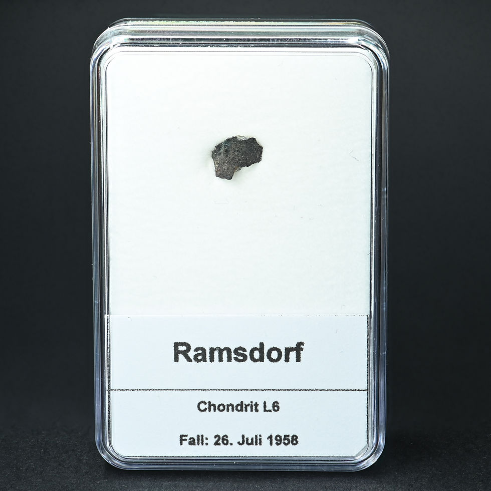 Miniaturbild: Meteorit - Ramsdorf [L6] - 0,11 g, Borken, NRW, Deutschland