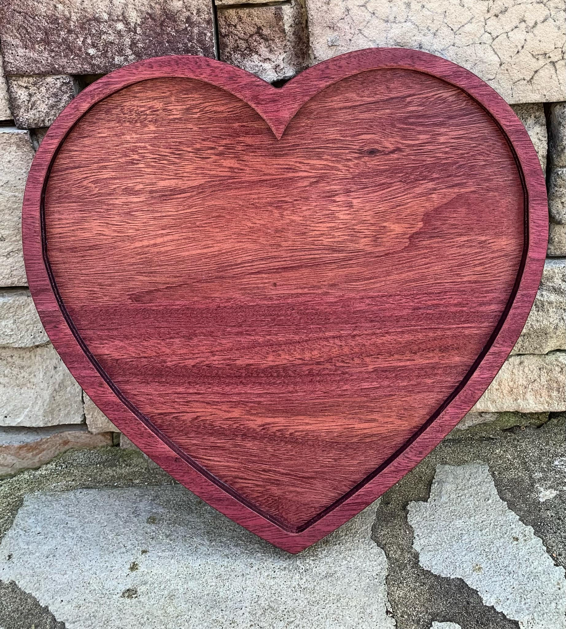 14" Purple Heart Charcuterie Board