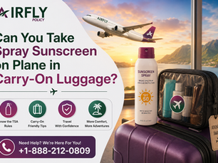 Can You Take Spray Sunscreen on Plane in Carry-On Luggage?