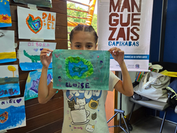 Projeto Vitória da Restinga promove oficina de pintura sobre os manguezais no Parque Costeiro