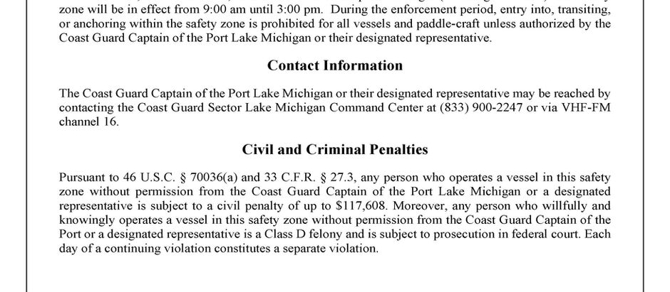 Mackinac Race 2026 Waterway Bulletin 