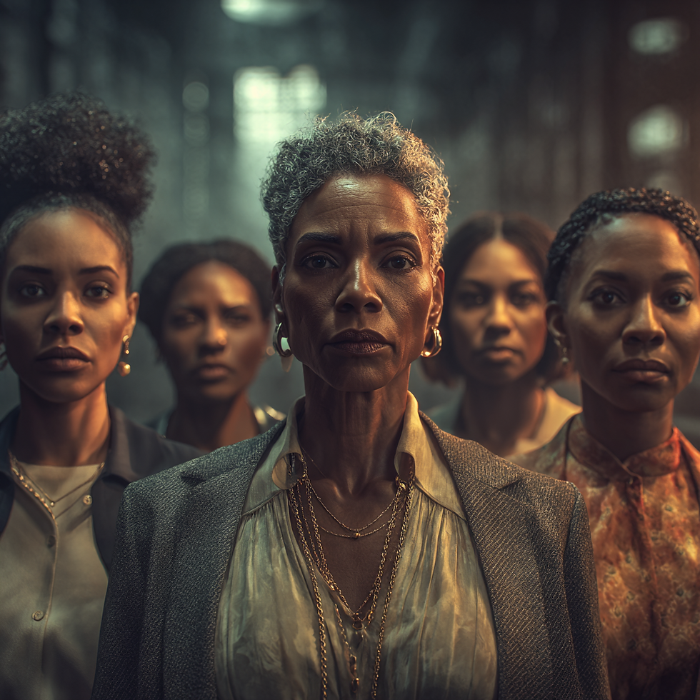 Black women standing on the lands