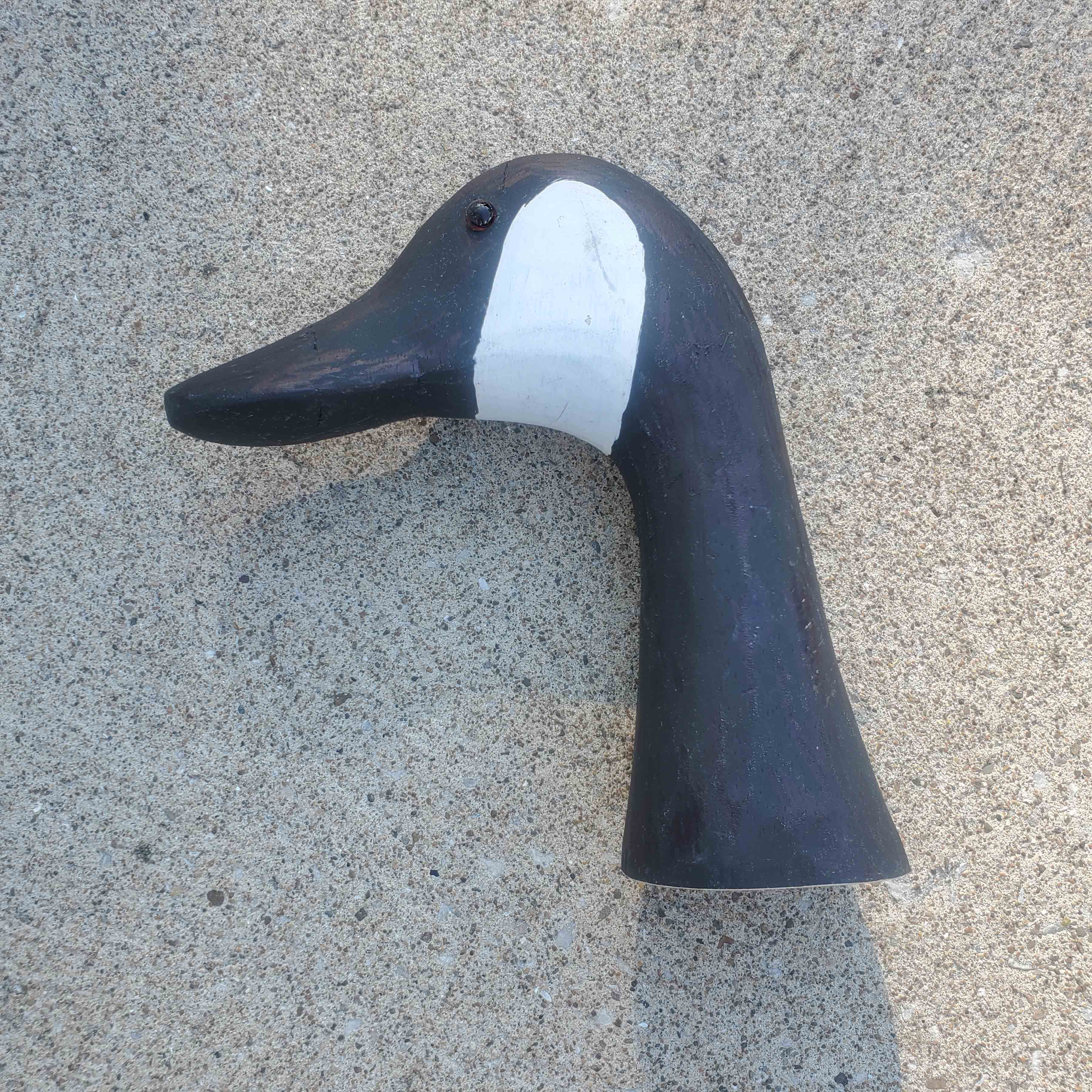 Wooden Head - Upright Canadian Goose