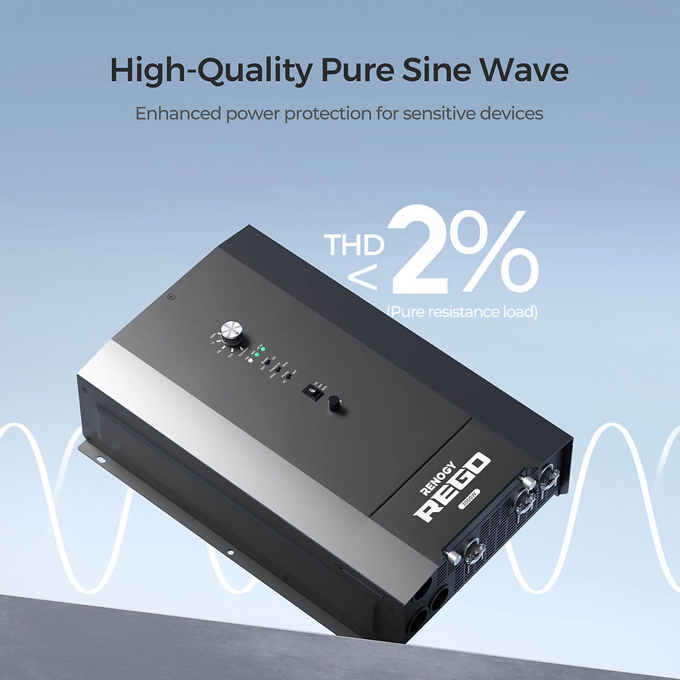 Thumbnail: REGO 3000W 12V Pure Sine Wave HF Inverter Charger Split-phase Design
