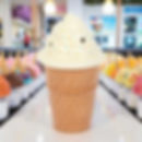 Ice Cream Cone Shaped Wax Melt Burner in an ice cream shop