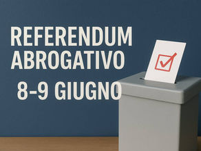 REFERENDUM 2025, URNE APERTE 8 E 9 GIUGNO