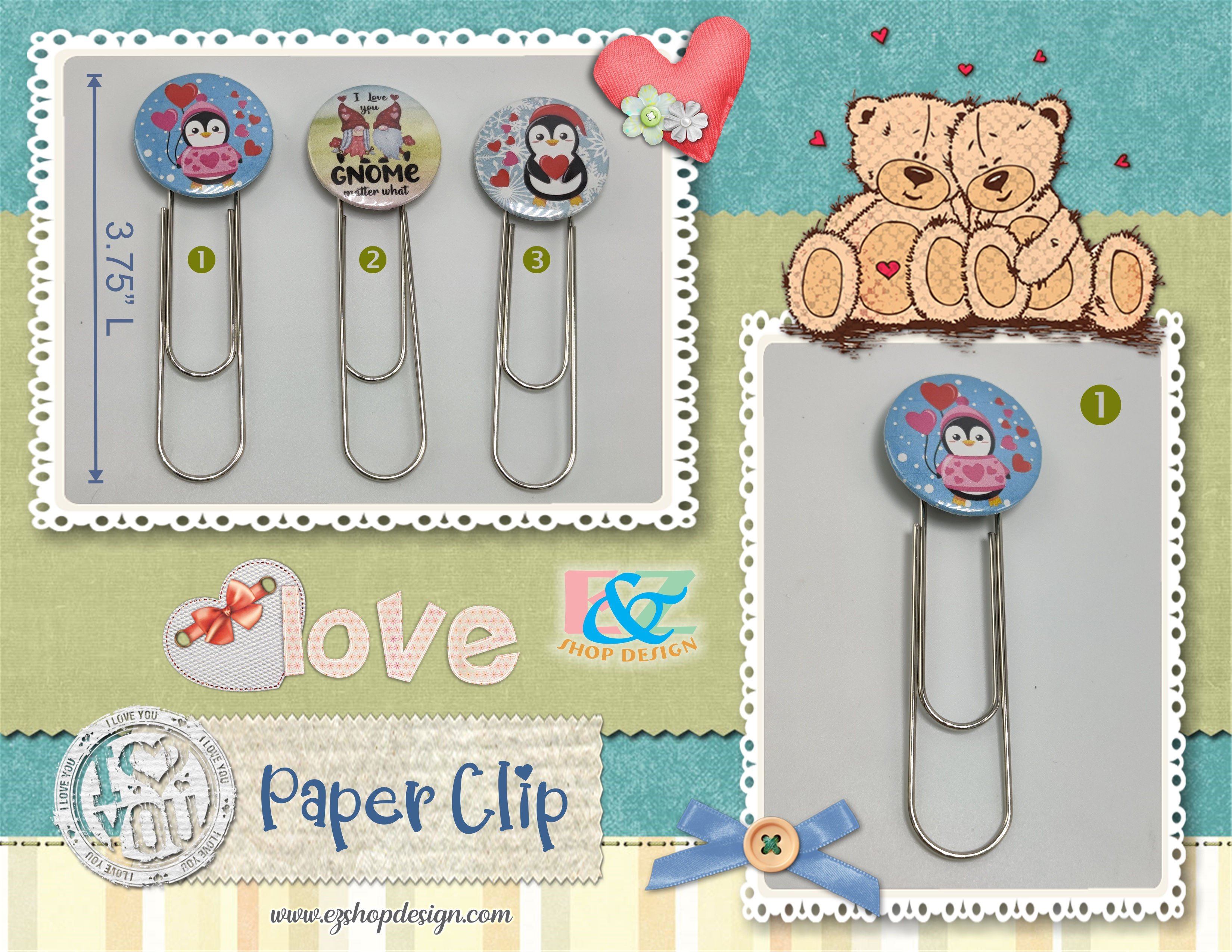 Jumbo Paper Clip | Planner Paper Clip | Bookmark | Planner Accessories