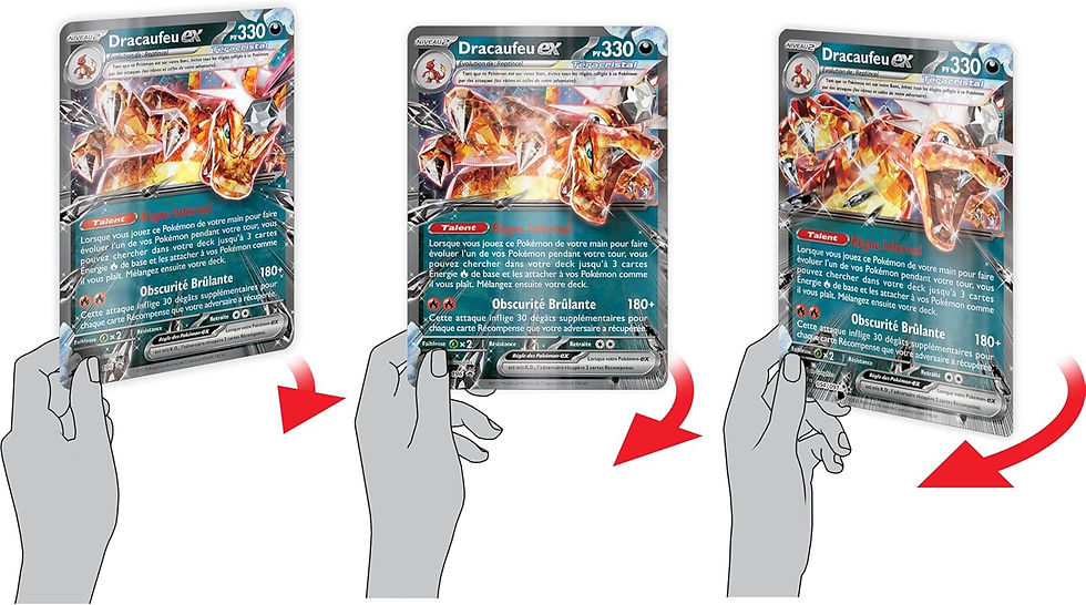 Miniature : Collection Spéciale Pokémon – Dracaufeu-ex Téracristal Obscurité : 1 carte promo brillante, 2 cartes Salamèche et Reptincel,