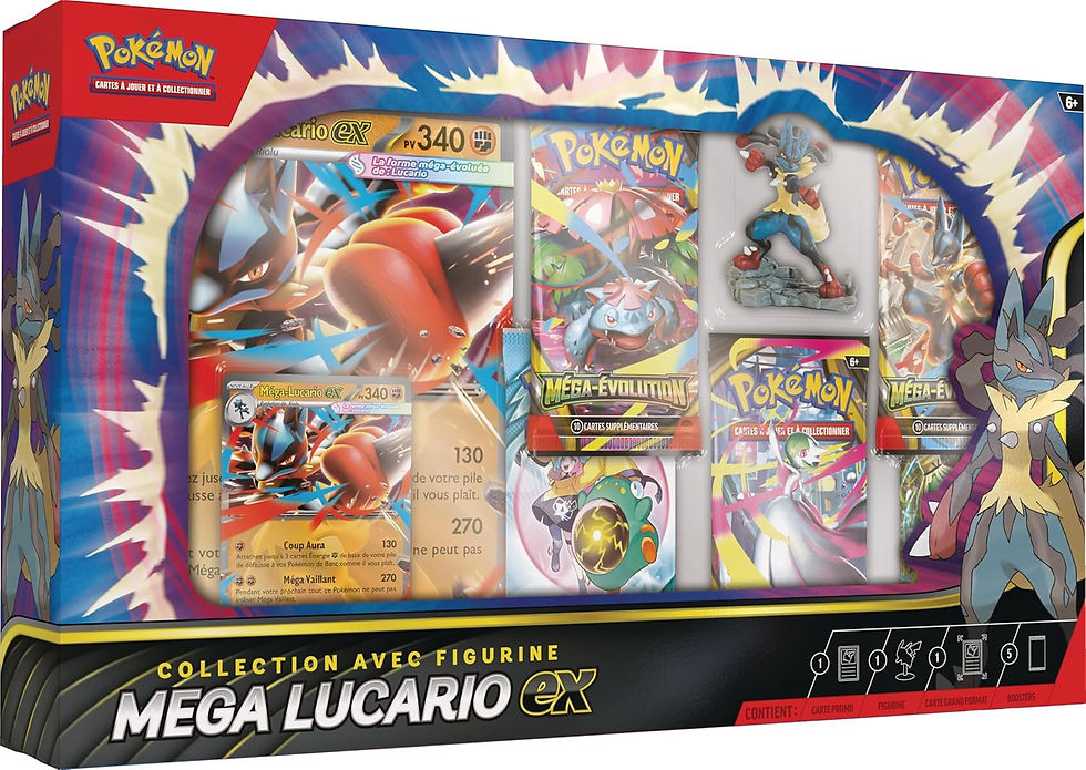 Coffret Pokémon – Collection Figurine Méga-Lucario-ex
