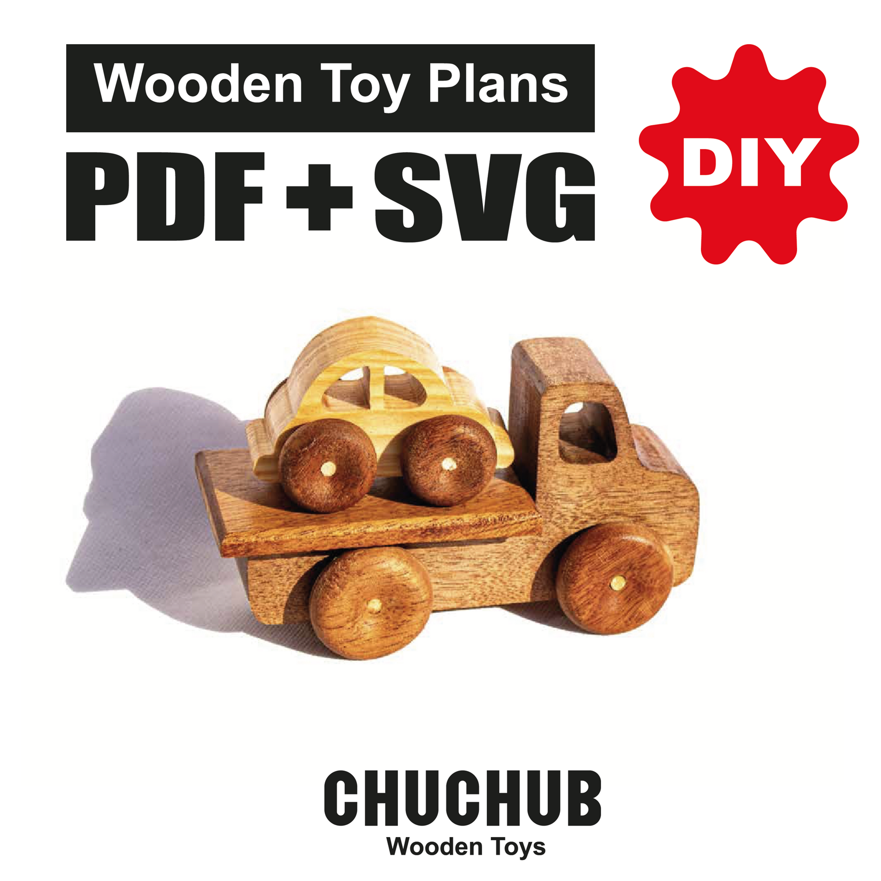 Wooden Toy Plans, Scroll Saw Patterns, PDF, SVG, CNC, DIY, Woodworking Projects