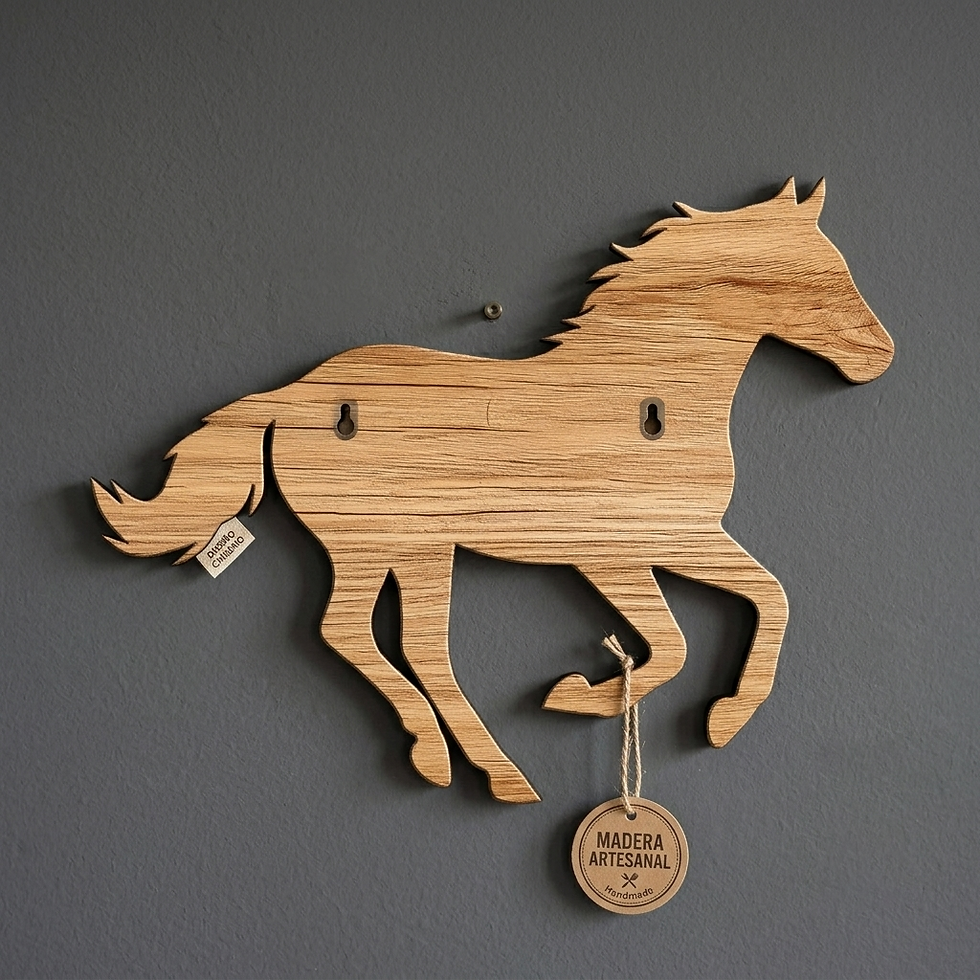 Thumbnail: Wooden horse, Laser Cutting, Download SVG #60