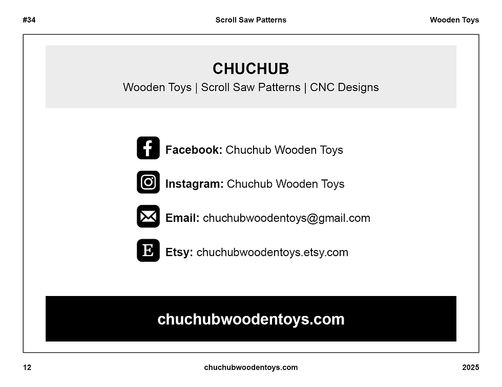 Thumbnail: 3x1 Wooden Toy Plans, Wooden Dinosaur Puzzle Set, Download PDF & SVG