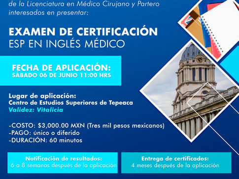 ¡Certifica tu inglés médico!