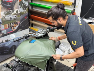 Royal Enfield Classic Wrapped in Military Green: A Bold Expression of Support for Indian Military Courage