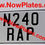 Thumbnail: 1 Only Plain Pressed Plate with Large  No's and a Colour Choice 345x180mm