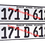 Thumbnail: German Pressed Number Plates x2