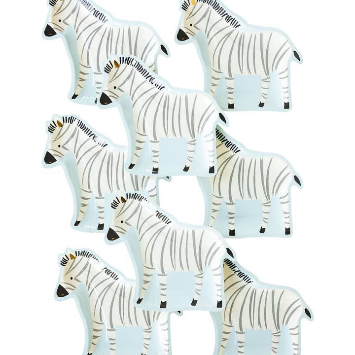 Thumbnail: Safari Zebra Shaped Paper Plate