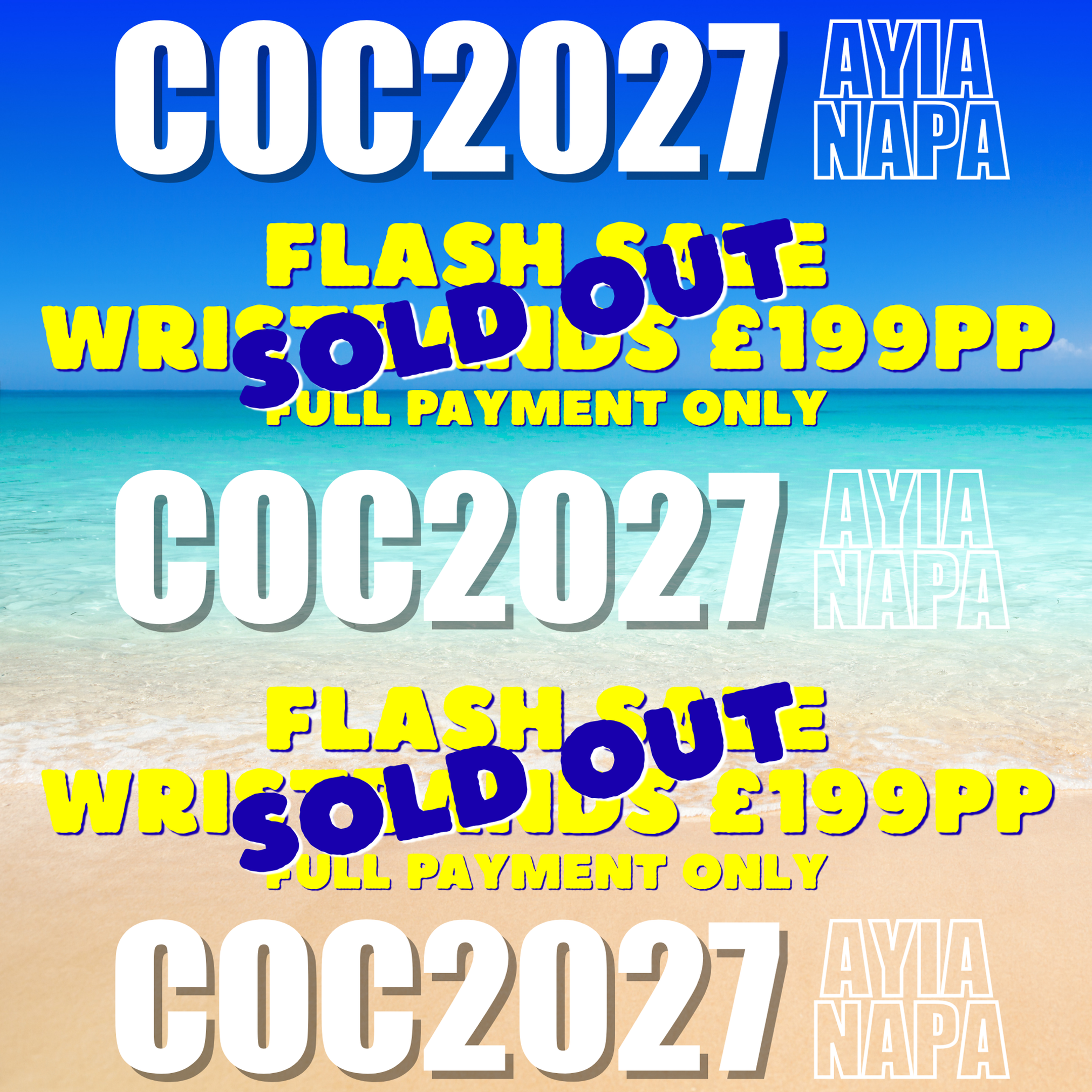 COC2027 WRISTBAND (Flash Sale Full Payment)