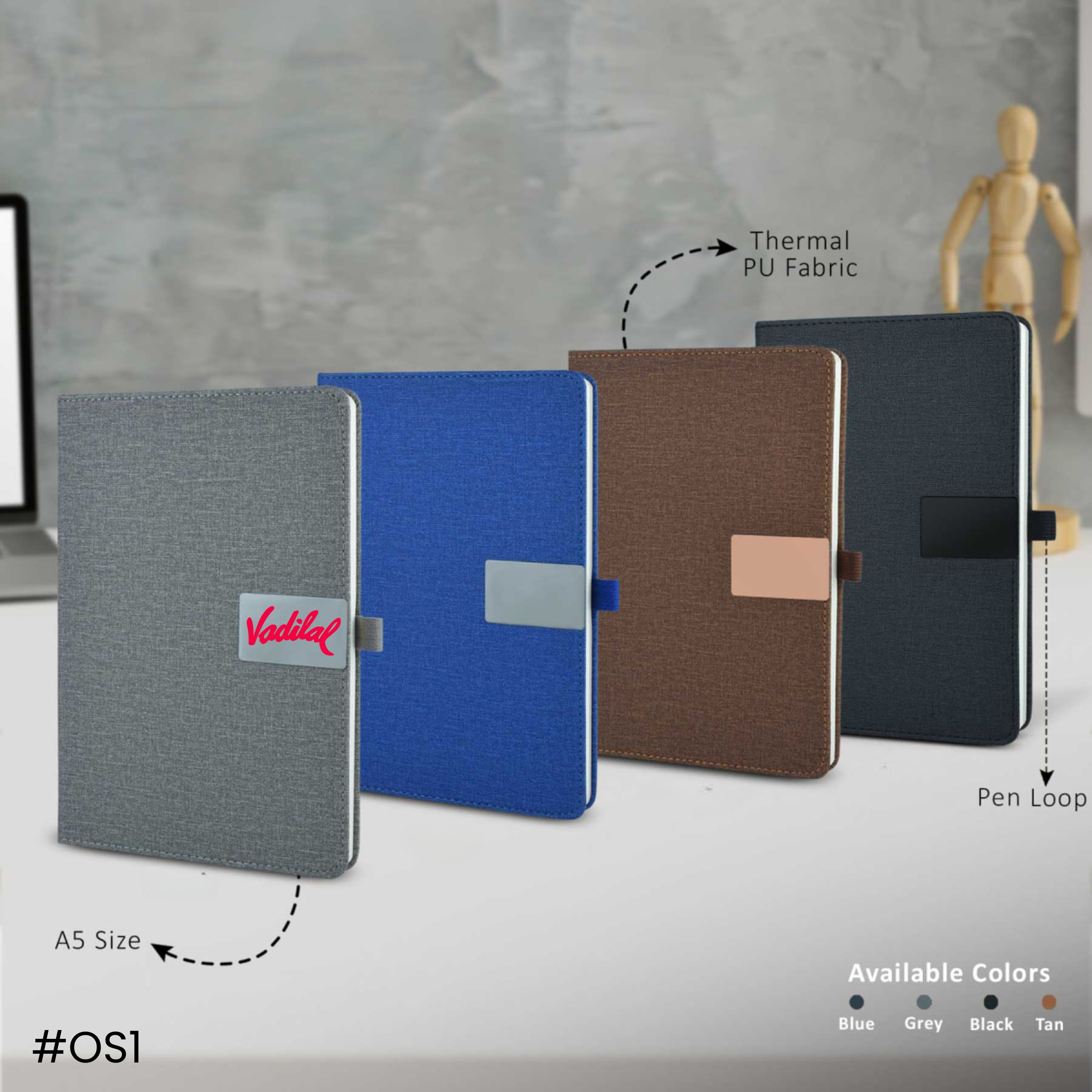 StepOut A5 Executive Fabric Notebook