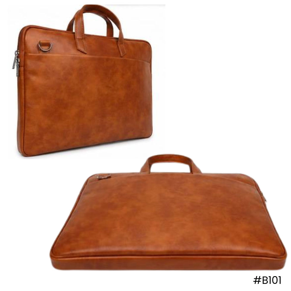Thumbnail: Roex Custom Tan Laptop Bag