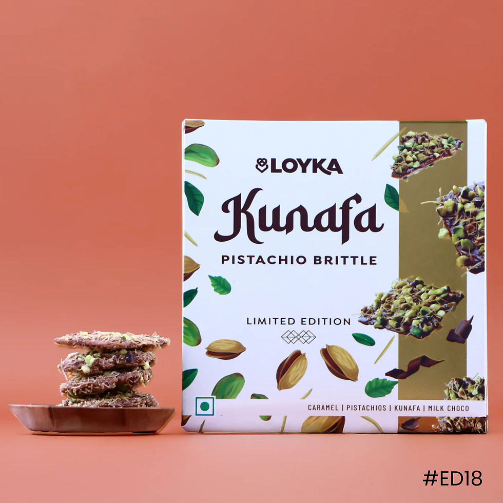 Thumbnail: Loyka Kunafa Pistachio Brittle (7 pcs) & Almond Brittle Gold (1 pc)