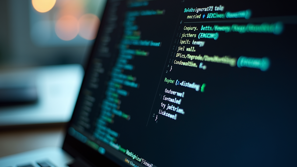 Close-up view of a laptop screen showing a firewall configuration interface