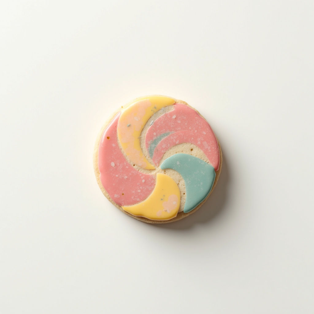 Abstract Swirl Cookie